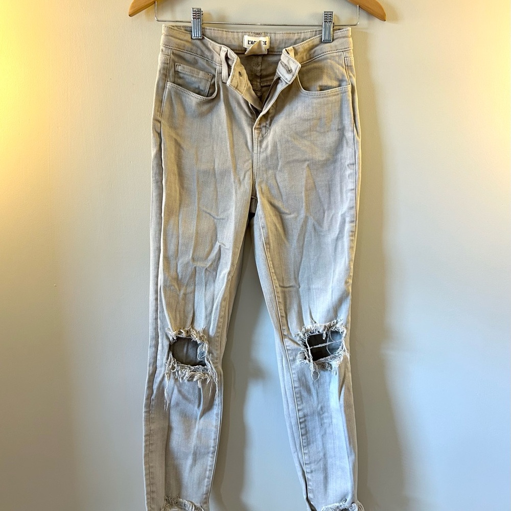 L'AGENCE Light Beige Denim